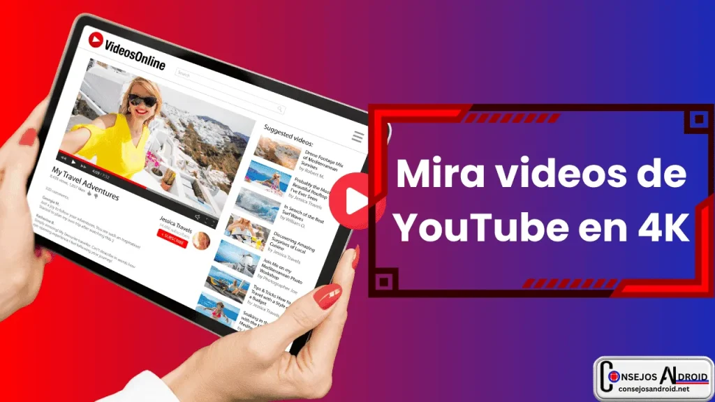 Mira de youtube en 4k